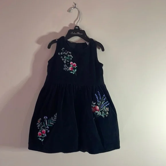 Carter's | Dresses | Carters Black Velvet Dresssize 8 Months | Poshmark